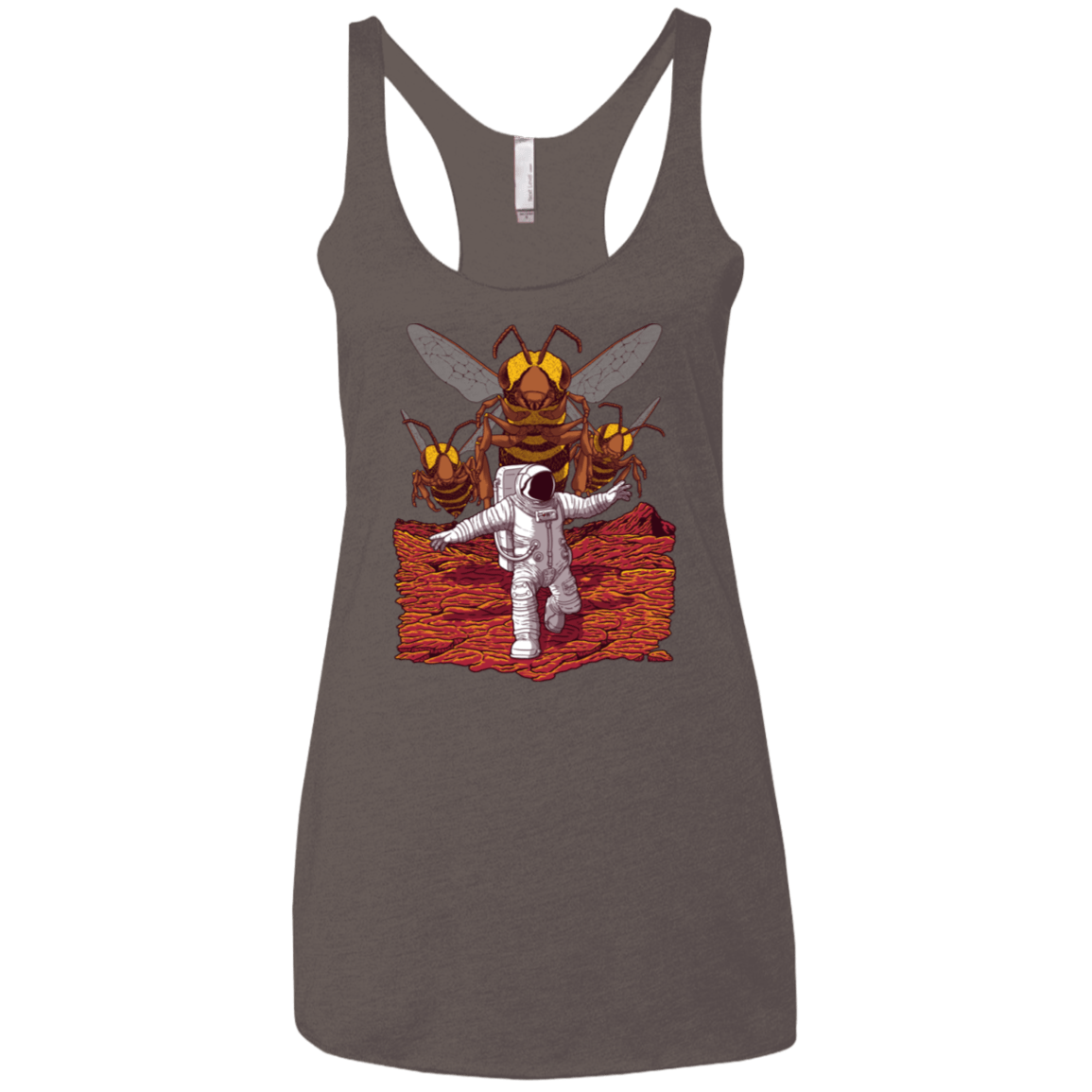T-Shirts Macchiato / X-Small Killer Bees on Mars Women's Triblend Racerback Tank