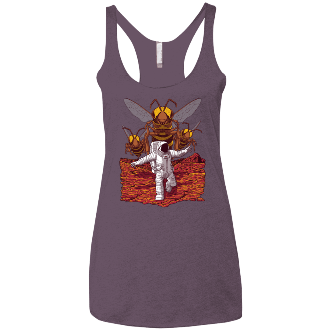 T-Shirts Vintage Purple / X-Small Killer Bees on Mars Women's Triblend Racerback Tank