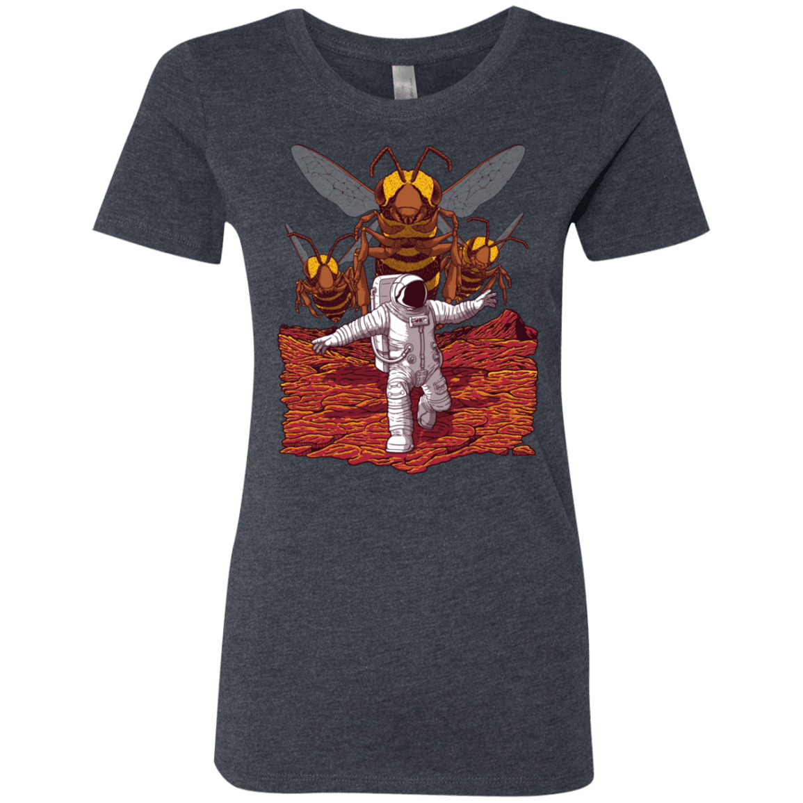 T-Shirts Vintage Navy / S Killer Bees on Mars Women's Triblend T-Shirt