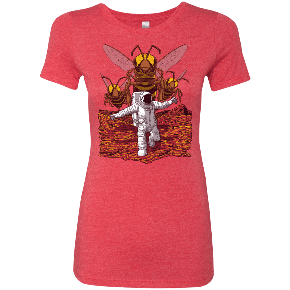 T-Shirts Vintage Red / S Killer Bees on Mars Women's Triblend T-Shirt