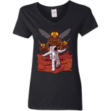 T-Shirts Black / S Killer Bees on Mars Women's V-Neck T-Shirt