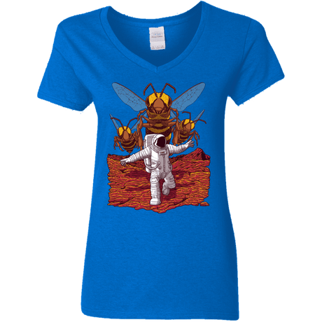 T-Shirts Royal / S Killer Bees on Mars Women's V-Neck T-Shirt