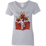 T-Shirts Sport Grey / S Killer Bees on Mars Women's V-Neck T-Shirt