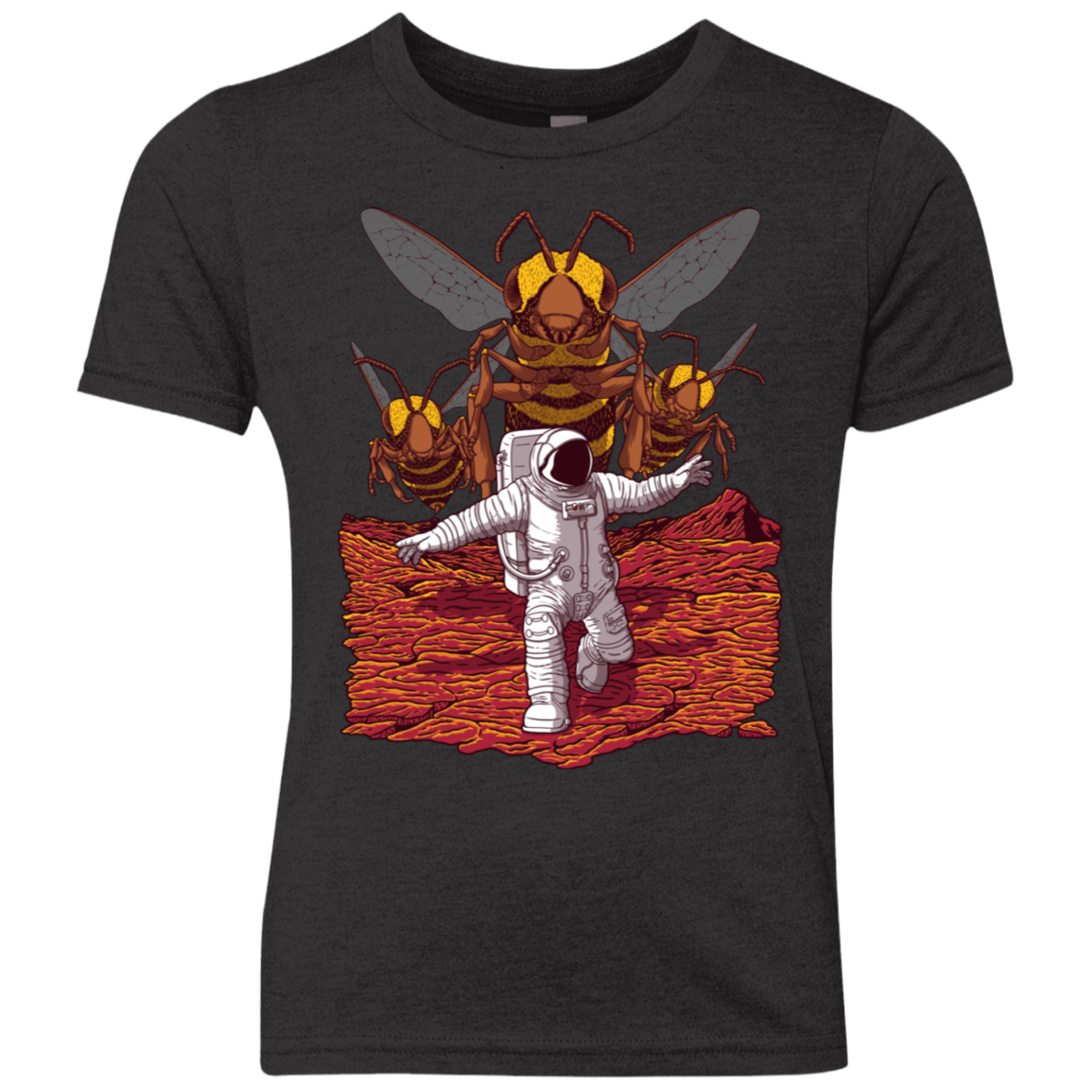 T-Shirts Vintage Black / YXS Killer Bees on Mars Youth Triblend T-Shirt