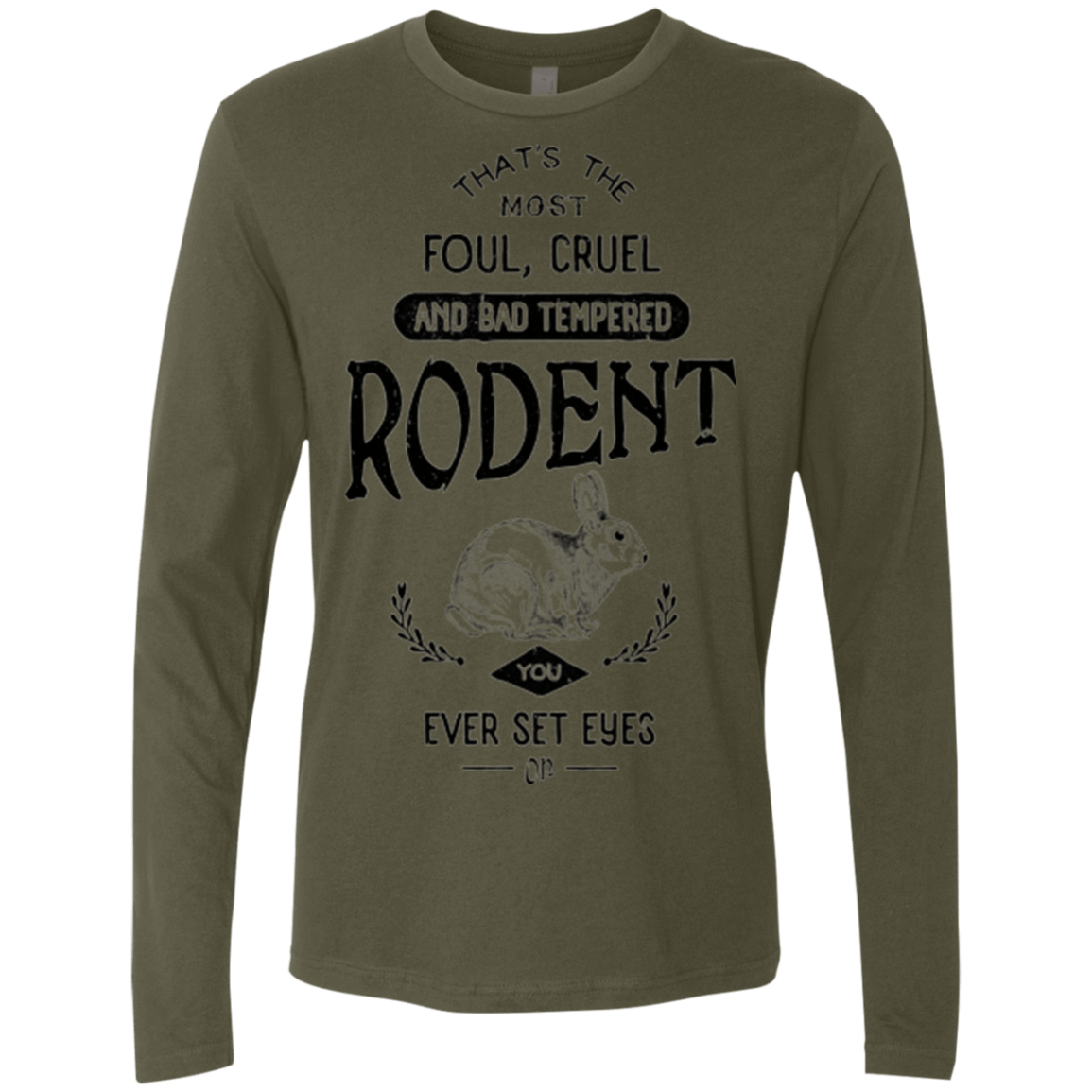 T-Shirts Military Green / Small Killer Bunny Men's Premium Long Sleeve