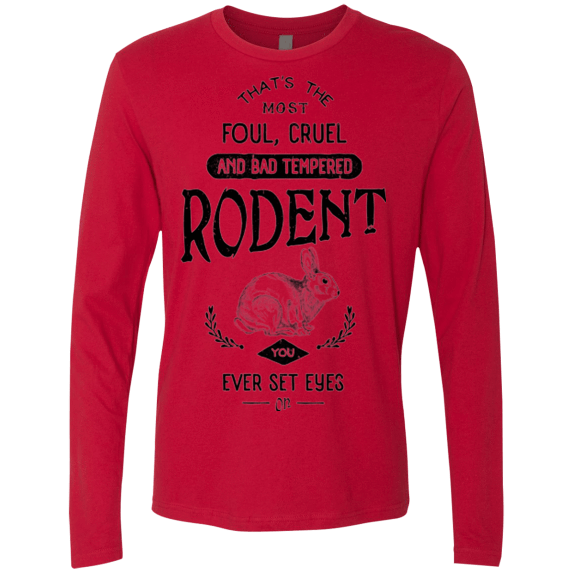 T-Shirts Red / Small Killer Bunny Men's Premium Long Sleeve