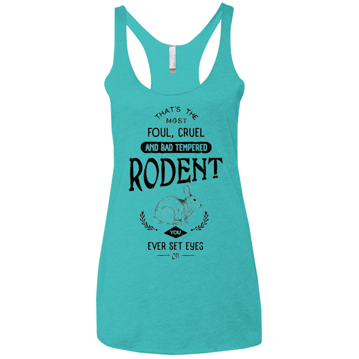T-Shirts Tahiti Blue / X-Small Killer Bunny Women's Triblend Racerback Tank