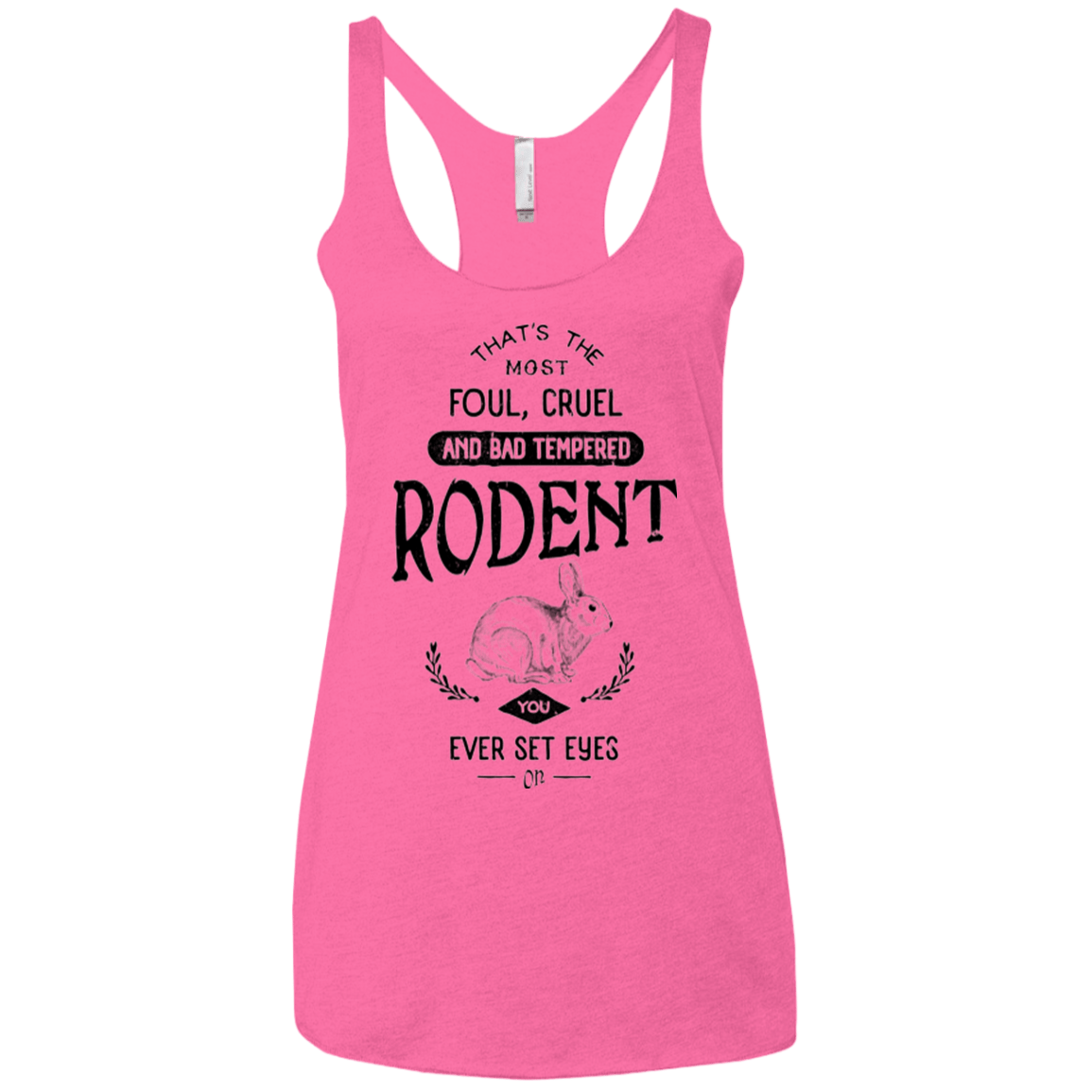 T-Shirts Vintage Pink / X-Small Killer Bunny Women's Triblend Racerback Tank