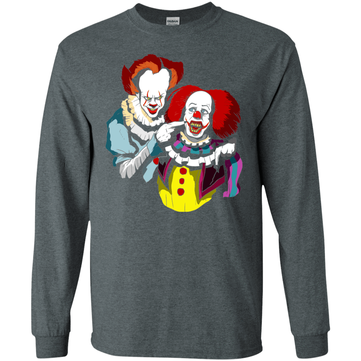T-Shirts Dark Heather / S Killing Clown Men's Long Sleeve T-Shirt