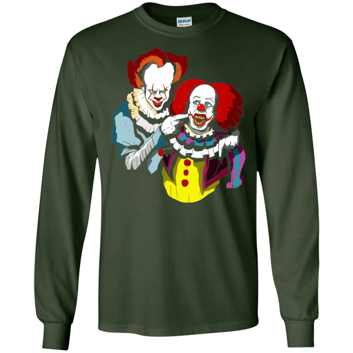 T-Shirts Forest Green / S Killing Clown Men's Long Sleeve T-Shirt