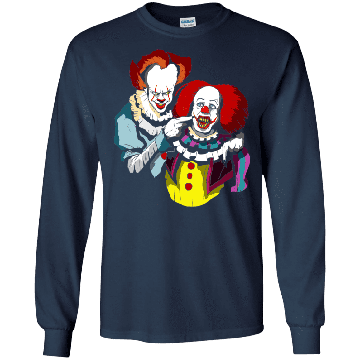 T-Shirts Navy / S Killing Clown Men's Long Sleeve T-Shirt