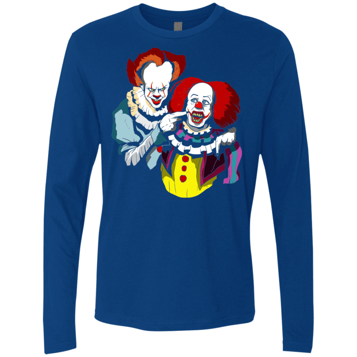 T-Shirts Royal / S Killing Clown Men's Premium Long Sleeve