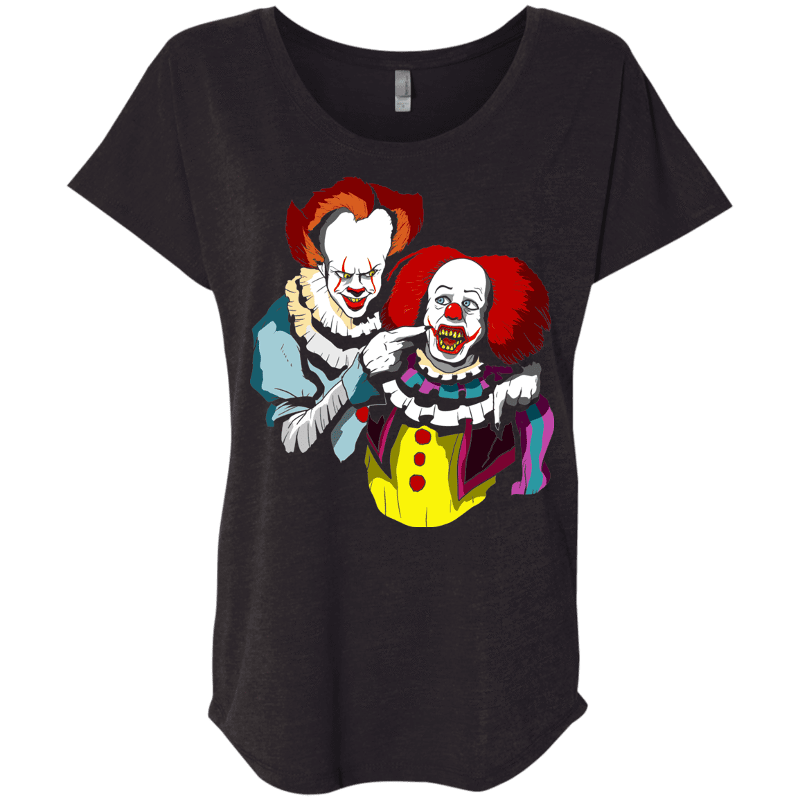 T-Shirts Vintage Black / X-Small Killing Clown Triblend Dolman Sleeve