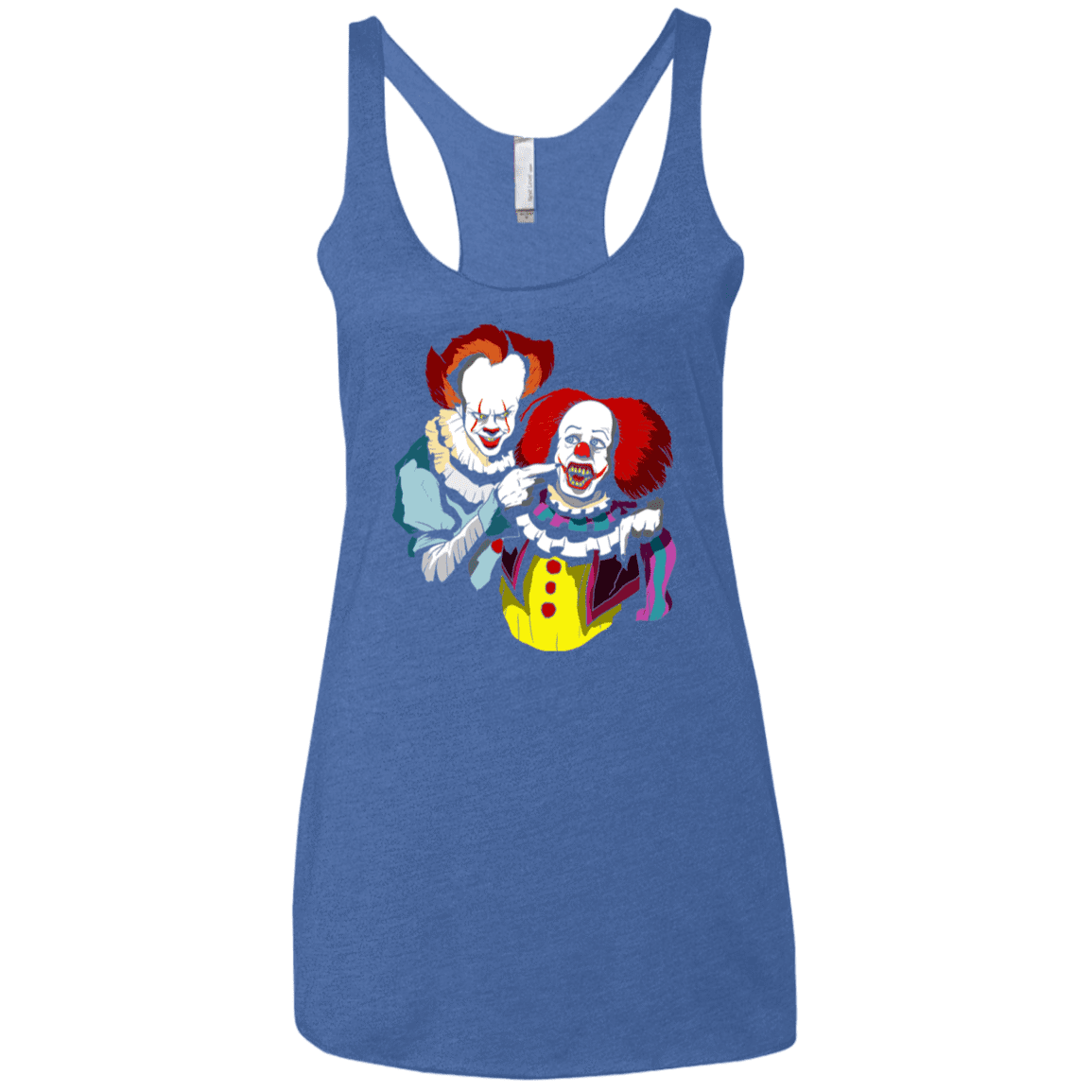 T-Shirts Vintage Royal / X-Small Killing Clown Women's Triblend Racerback Tank