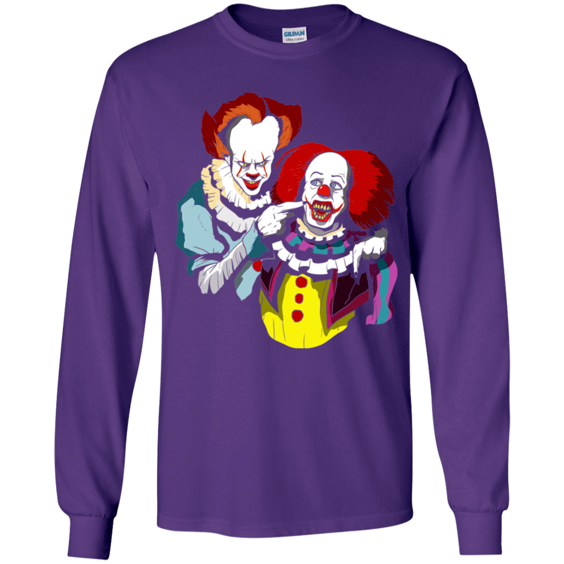 T-Shirts Purple / YS Killing Clown Youth Long Sleeve T-Shirt