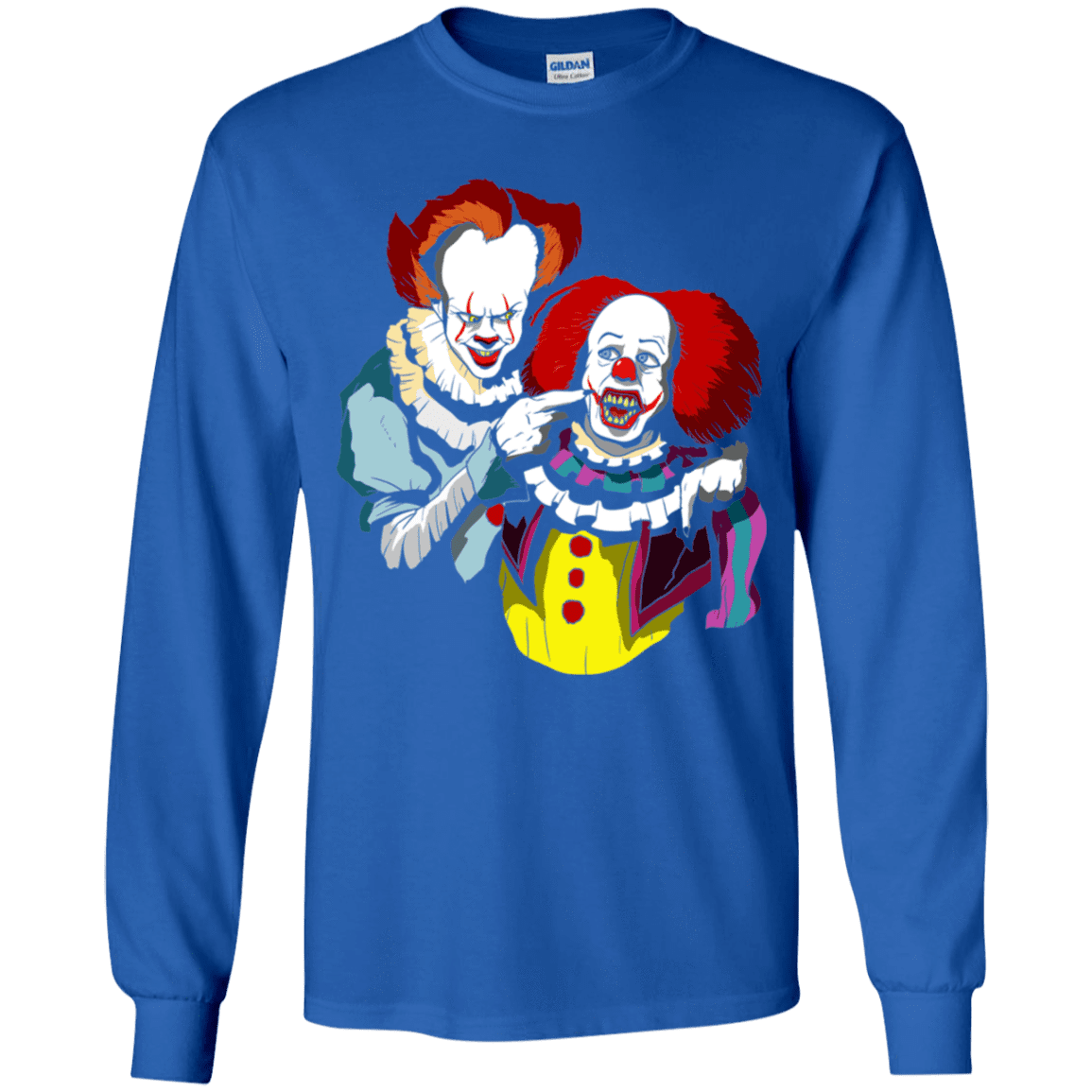 T-Shirts Royal / YS Killing Clown Youth Long Sleeve T-Shirt