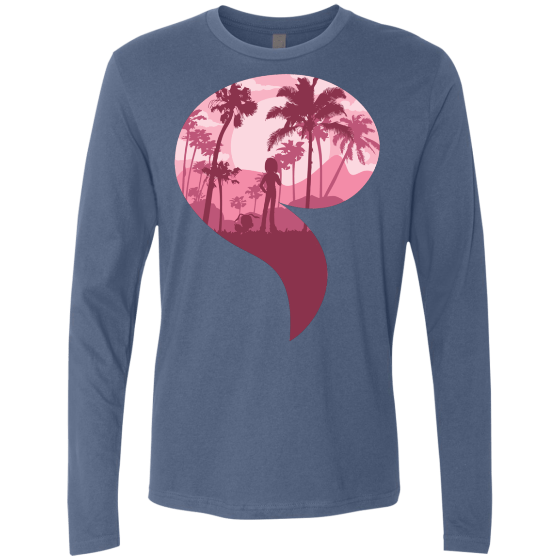 T-Shirts Indigo / S Kindness Men's Premium Long Sleeve