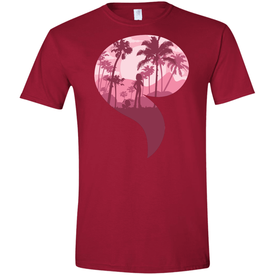 T-Shirts Cardinal Red / S Kindness Men's Semi-Fitted Softstyle