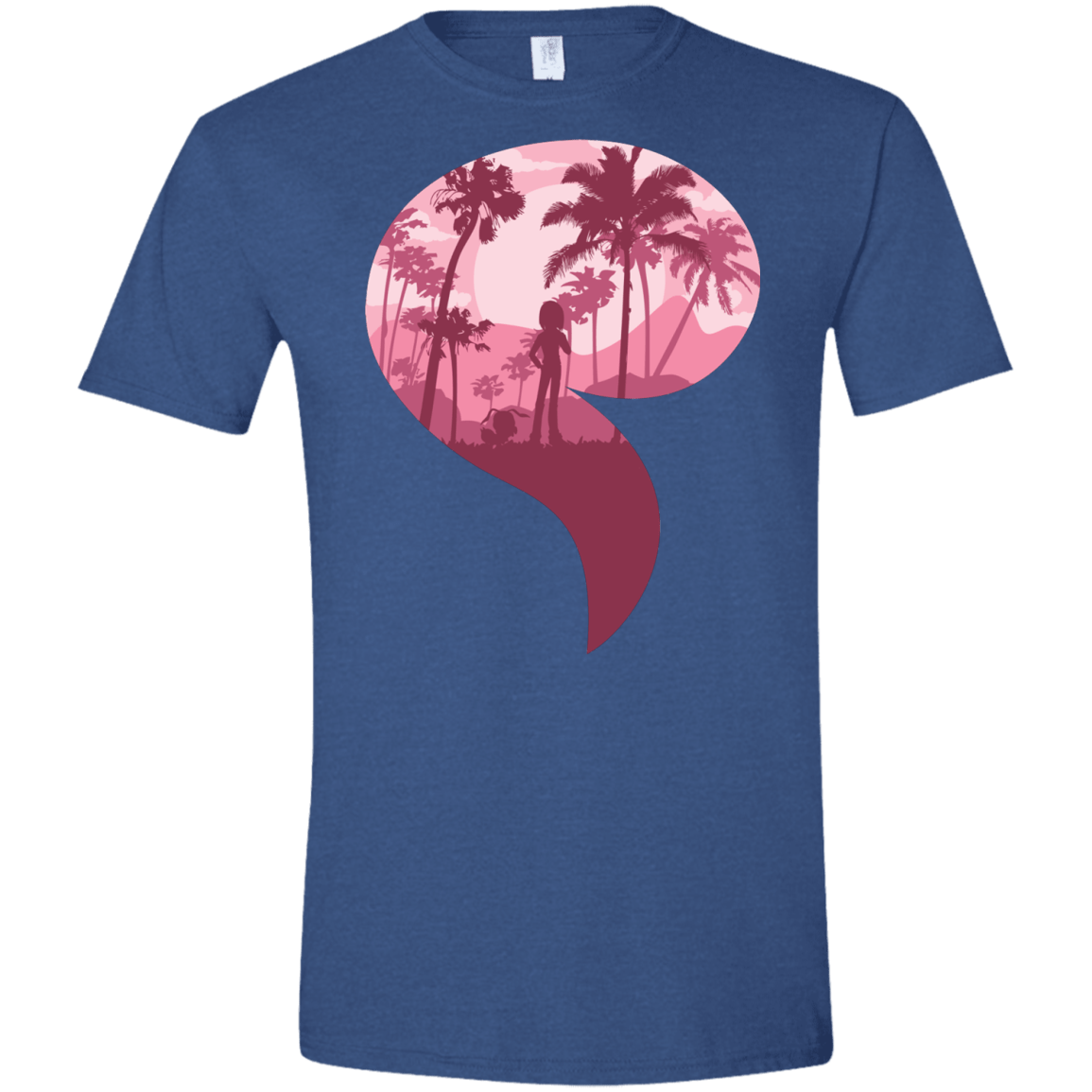 T-Shirts Heather Royal / X-Small Kindness Men's Semi-Fitted Softstyle