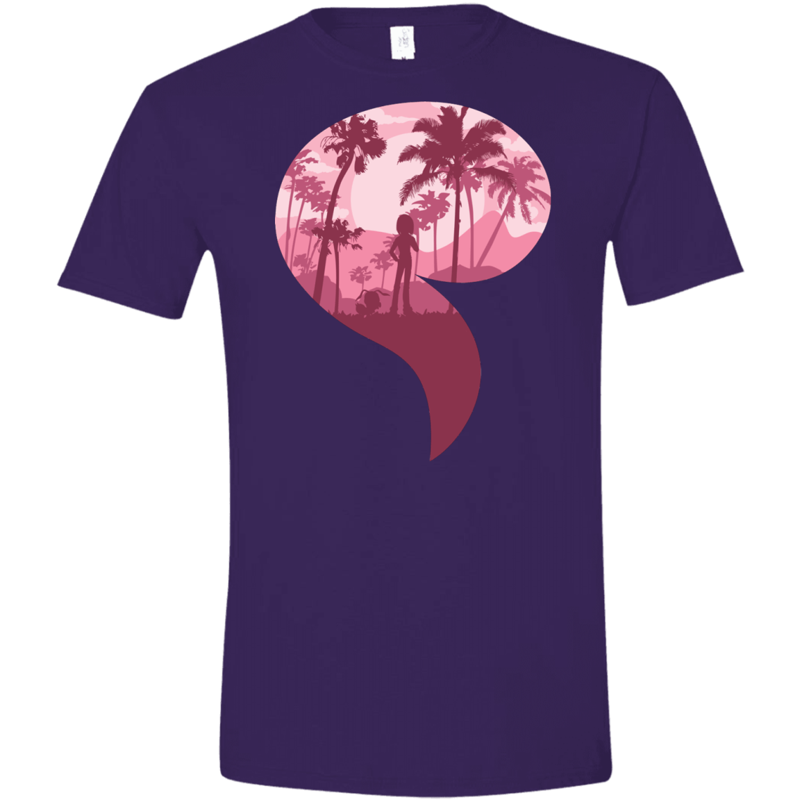 T-Shirts Purple / S Kindness Men's Semi-Fitted Softstyle