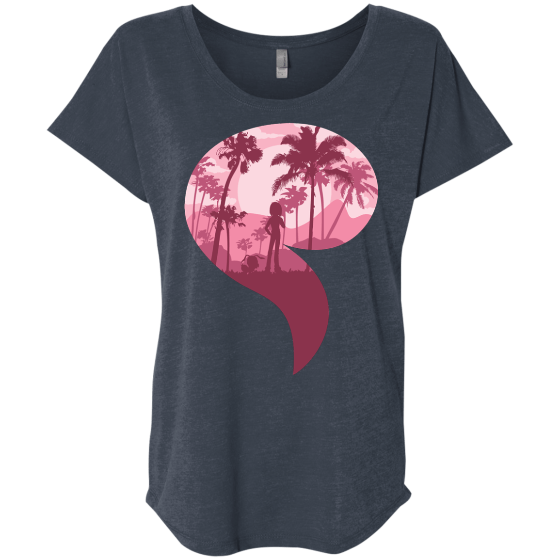 T-Shirts Vintage Navy / X-Small Kindness Triblend Dolman Sleeve