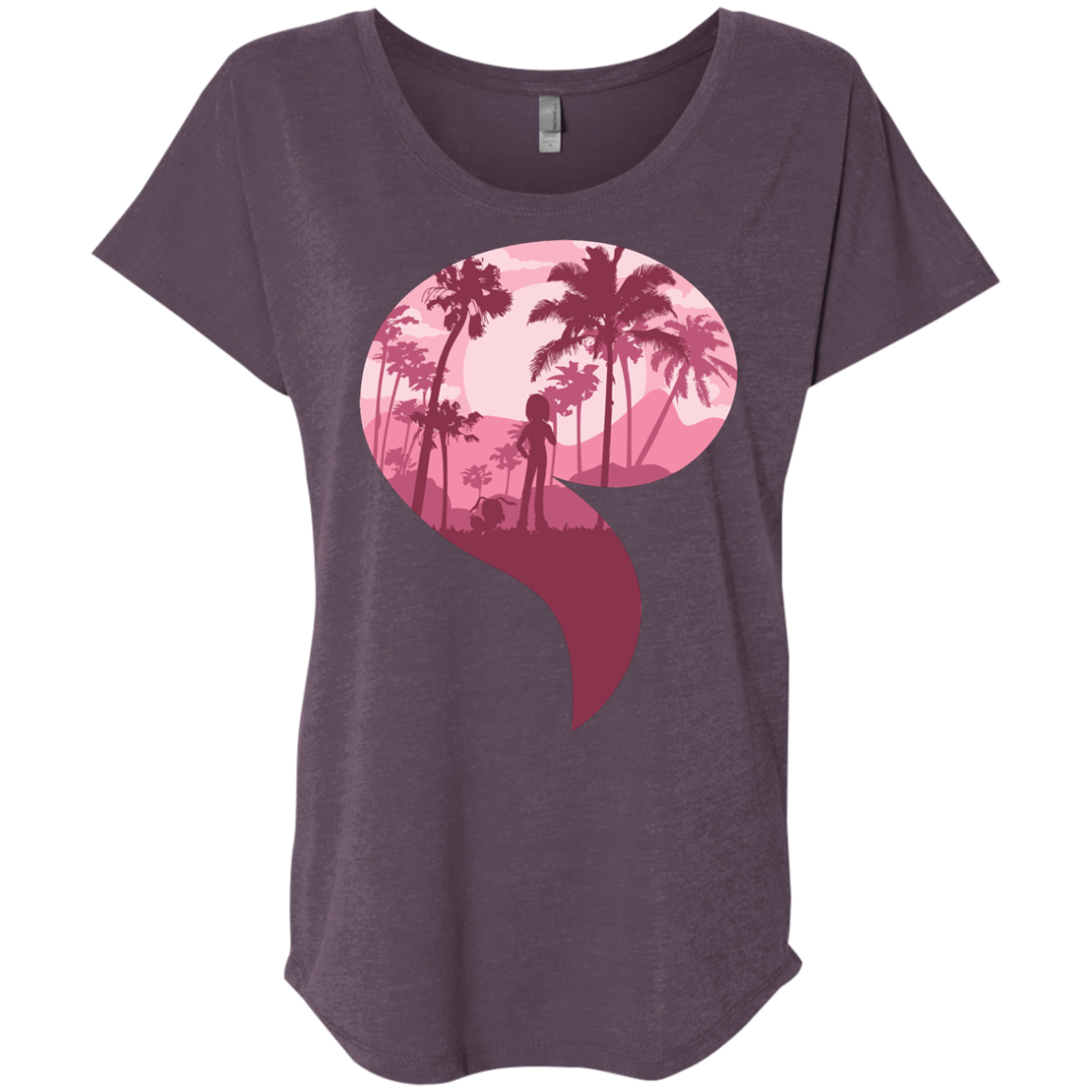 T-Shirts Vintage Purple / X-Small Kindness Triblend Dolman Sleeve