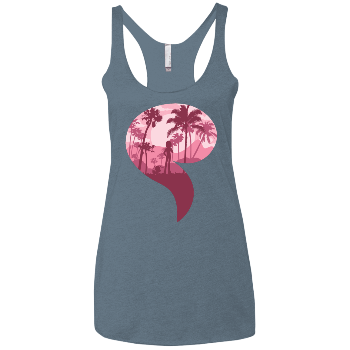 T-Shirts Indigo / X-Small Kindness Women's Triblend Racerback Tank