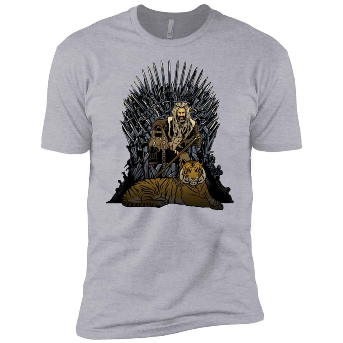 T-Shirts Heather Grey / YXS King and Tiger Boys Premium T-Shirt