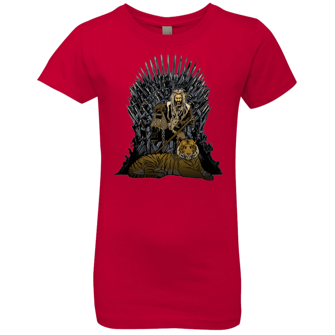 T-Shirts Red / YXS King and Tiger Girls Premium T-Shirt