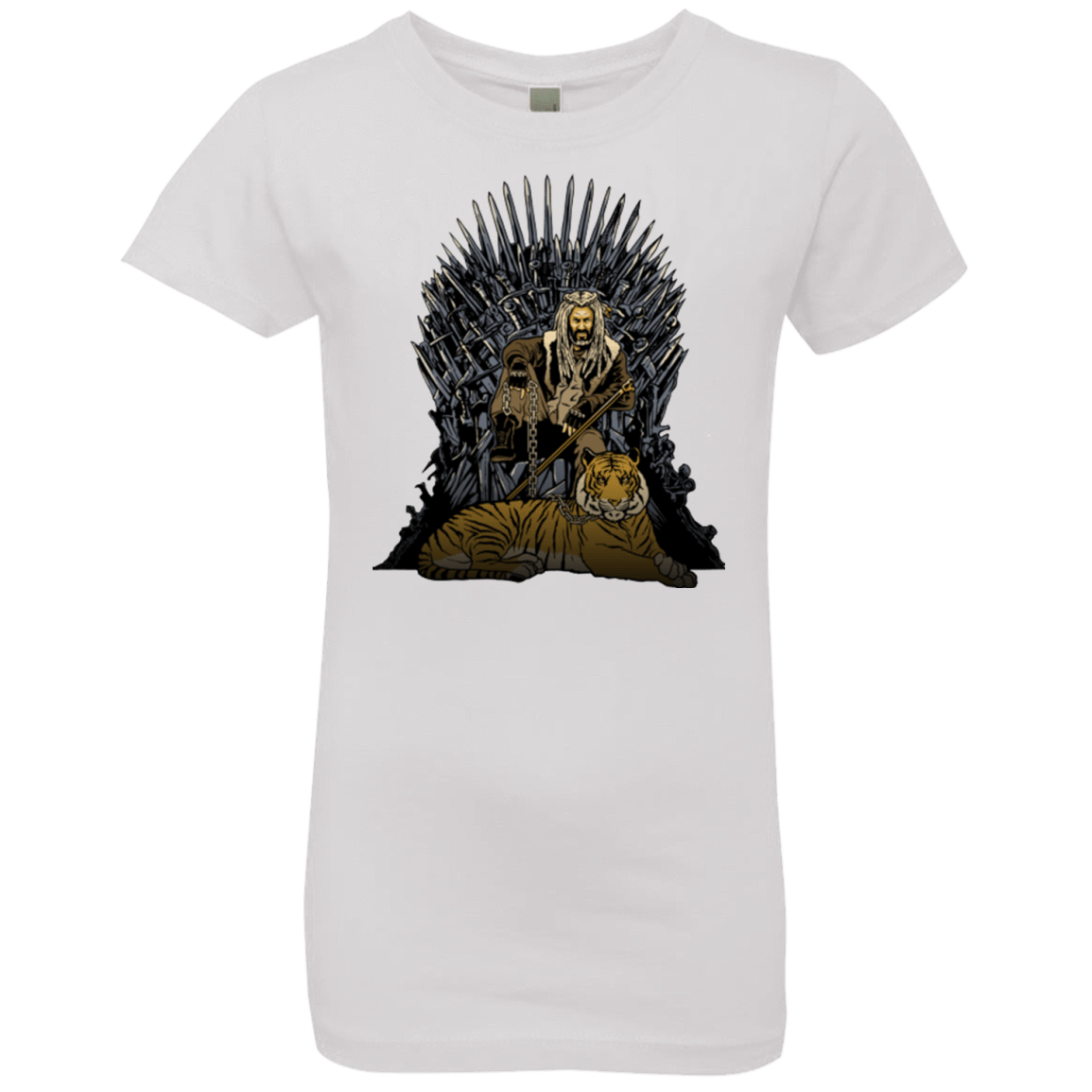 T-Shirts White / YXS King and Tiger Girls Premium T-Shirt
