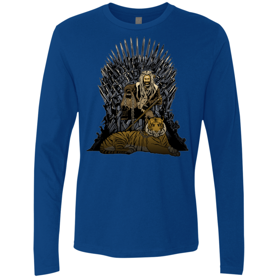 T-Shirts Royal / Small King and Tiger Men's Premium Long Sleeve