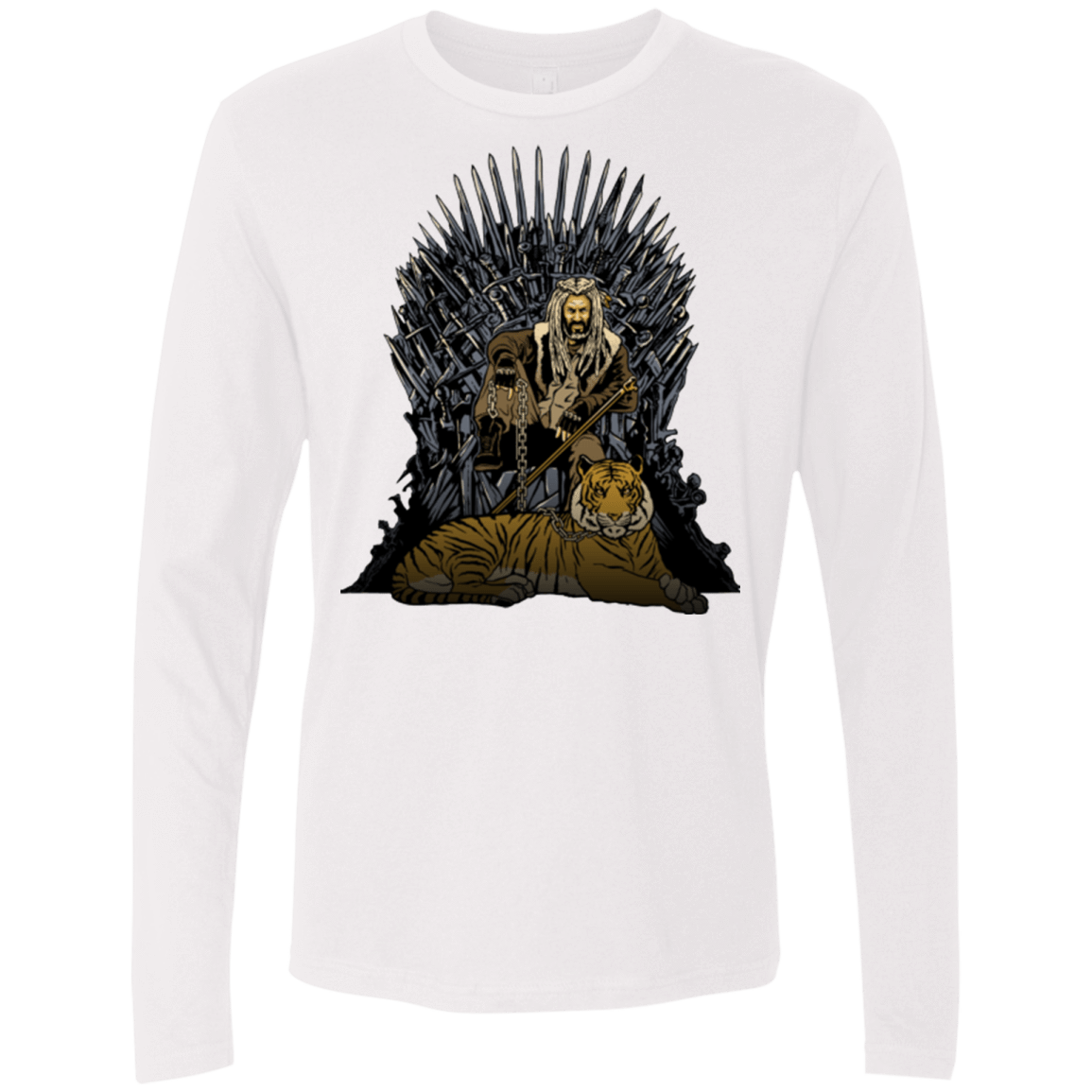 T-Shirts White / Small King and Tiger Men's Premium Long Sleeve