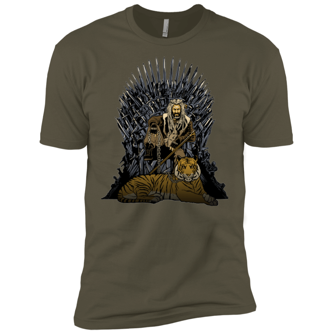 T-Shirts Military Green / X-Small King and Tiger Men's Premium T-Shirt