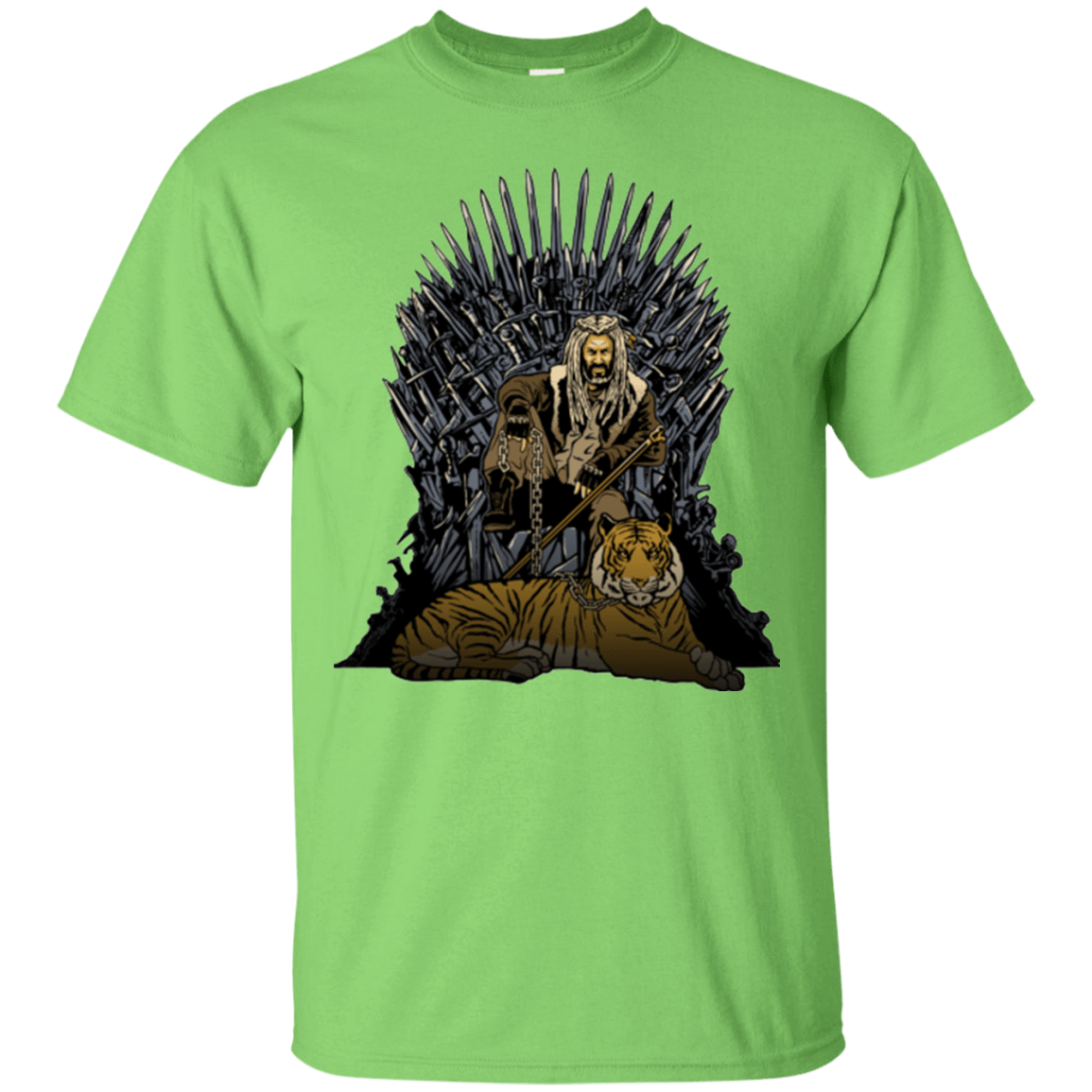 T-Shirts Lime / Small King and Tiger T-Shirt