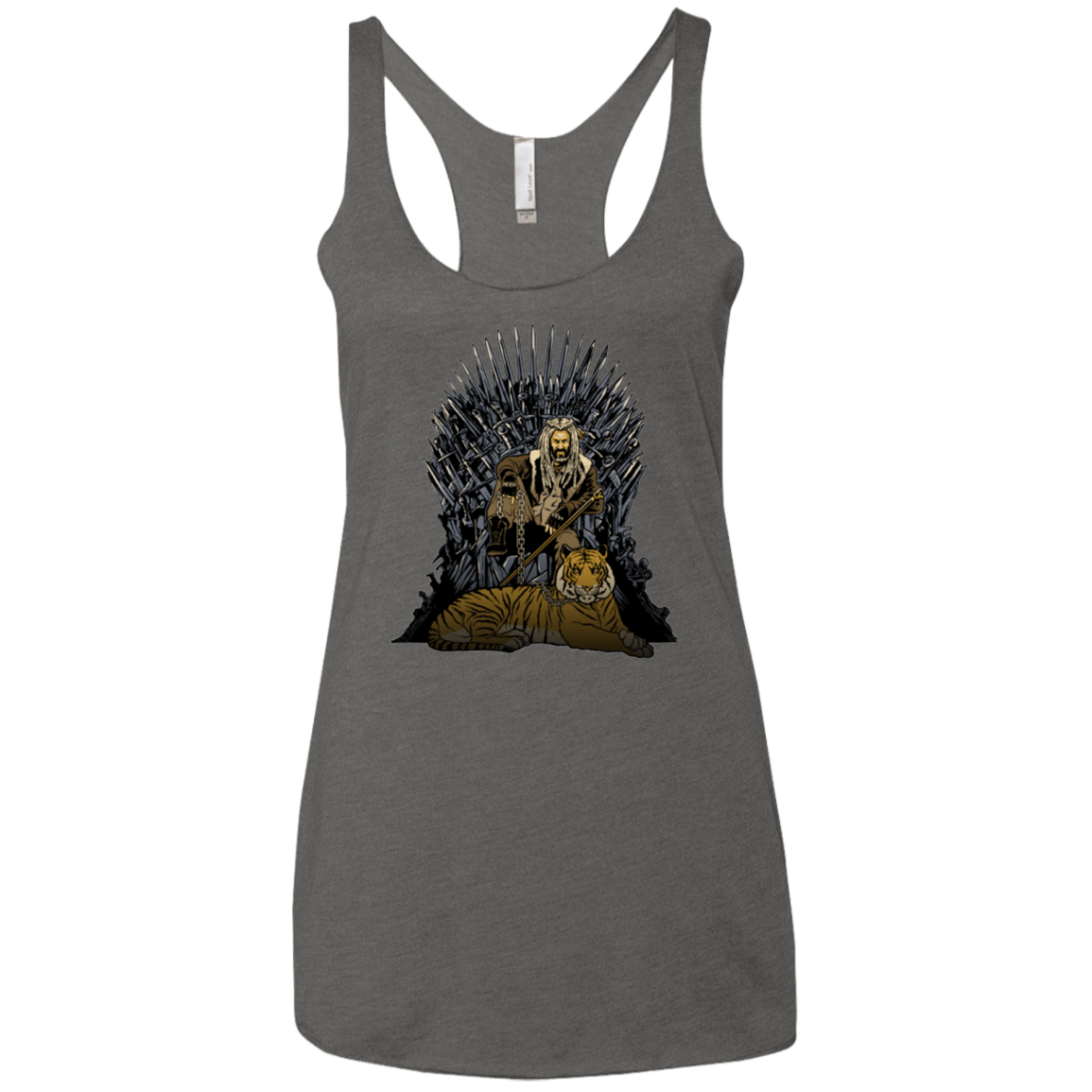 T-Shirts Premium Heather / X-Small King and Tiger Women's Triblend Racerback Tank