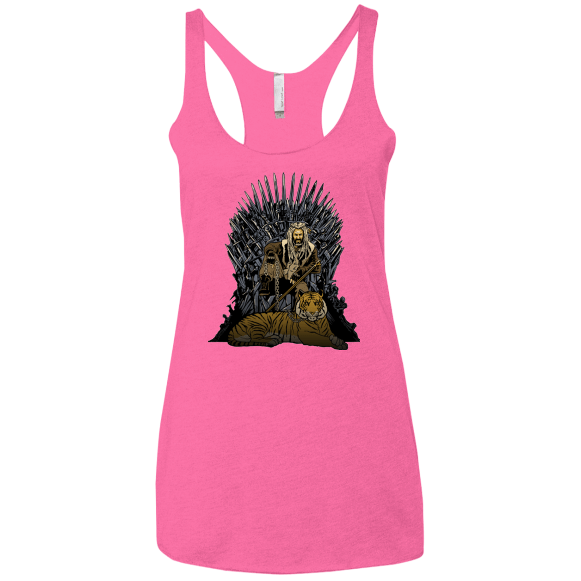 T-Shirts Vintage Pink / X-Small King and Tiger Women's Triblend Racerback Tank