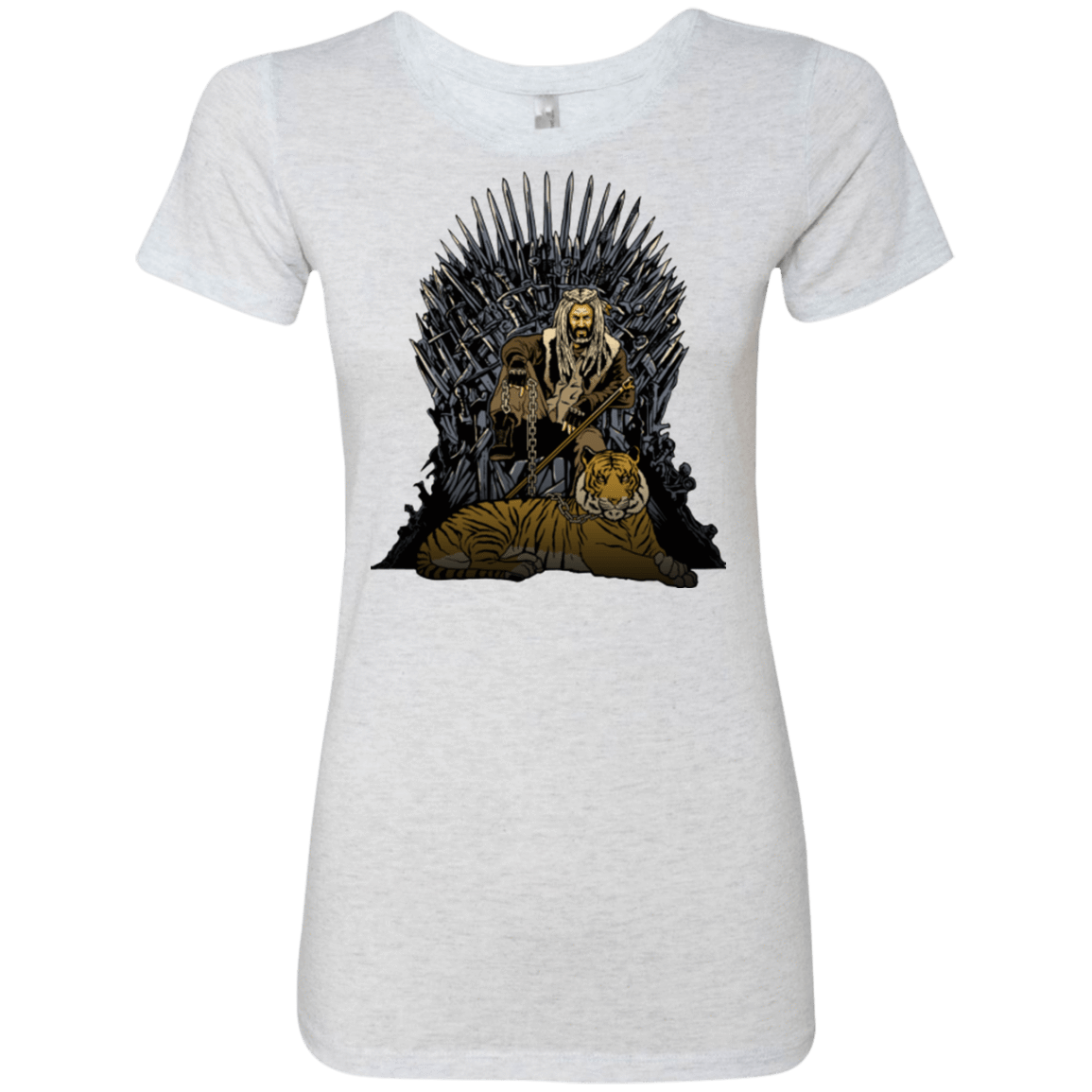 T-Shirts Heather White / Small King and Tiger Women's Triblend T-Shirt