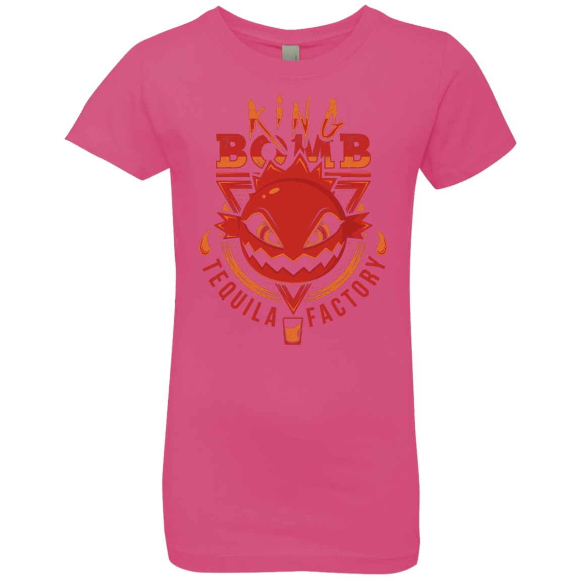 T-Shirts Hot Pink / YXS King Bomb Tequila Girls Premium T-Shirt