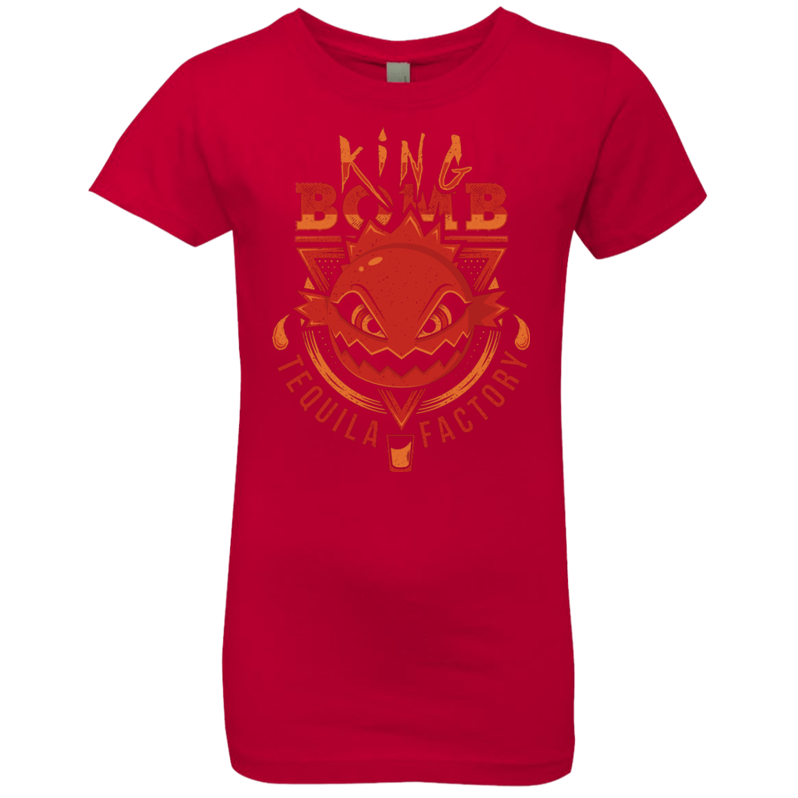 T-Shirts Red / YXS King Bomb Tequila Girls Premium T-Shirt