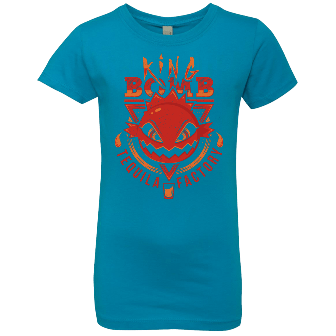 T-Shirts Turquoise / YXS King Bomb Tequila Girls Premium T-Shirt