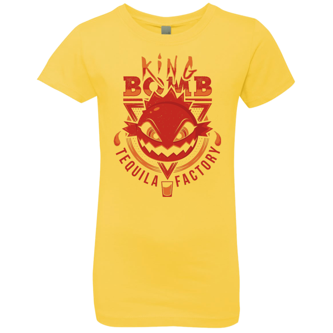 T-Shirts Vibrant Yellow / YXS King Bomb Tequila Girls Premium T-Shirt