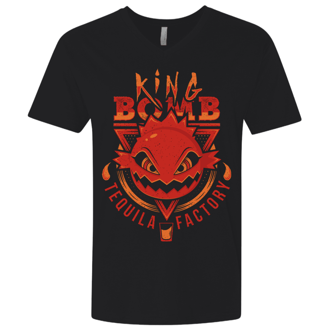 T-Shirts Black / X-Small King Bomb Tequila Men's Premium V-Neck
