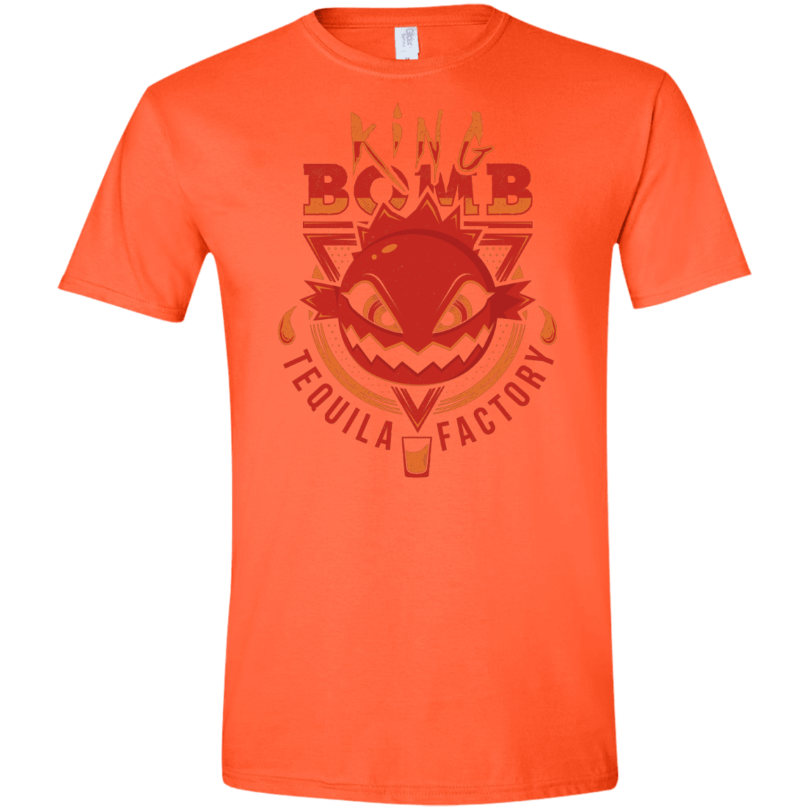 T-Shirts Orange / S King Bomb Tequila Men's Semi-Fitted Softstyle