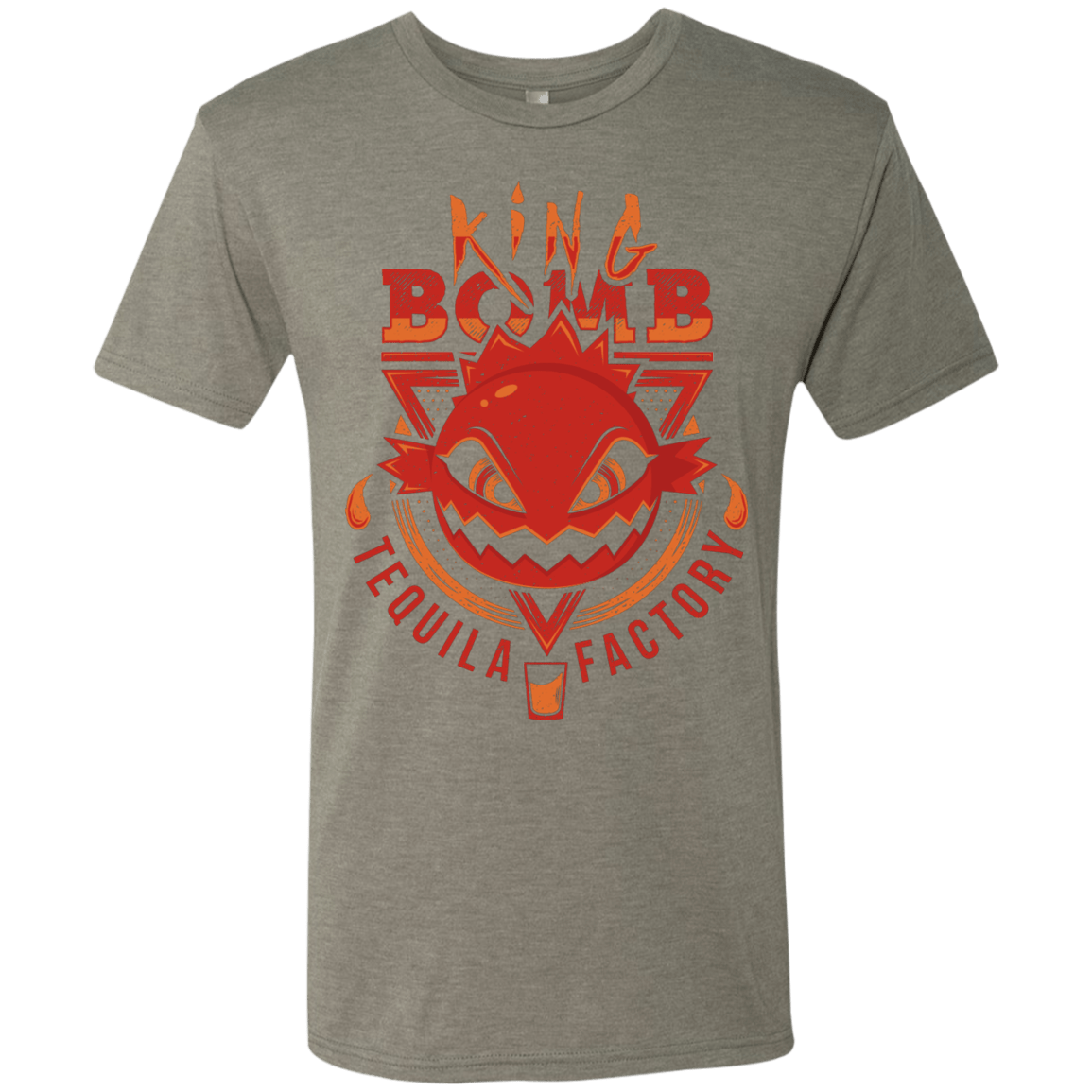 T-Shirts Venetian Grey / S King Bomb Tequila Men's Triblend T-Shirt