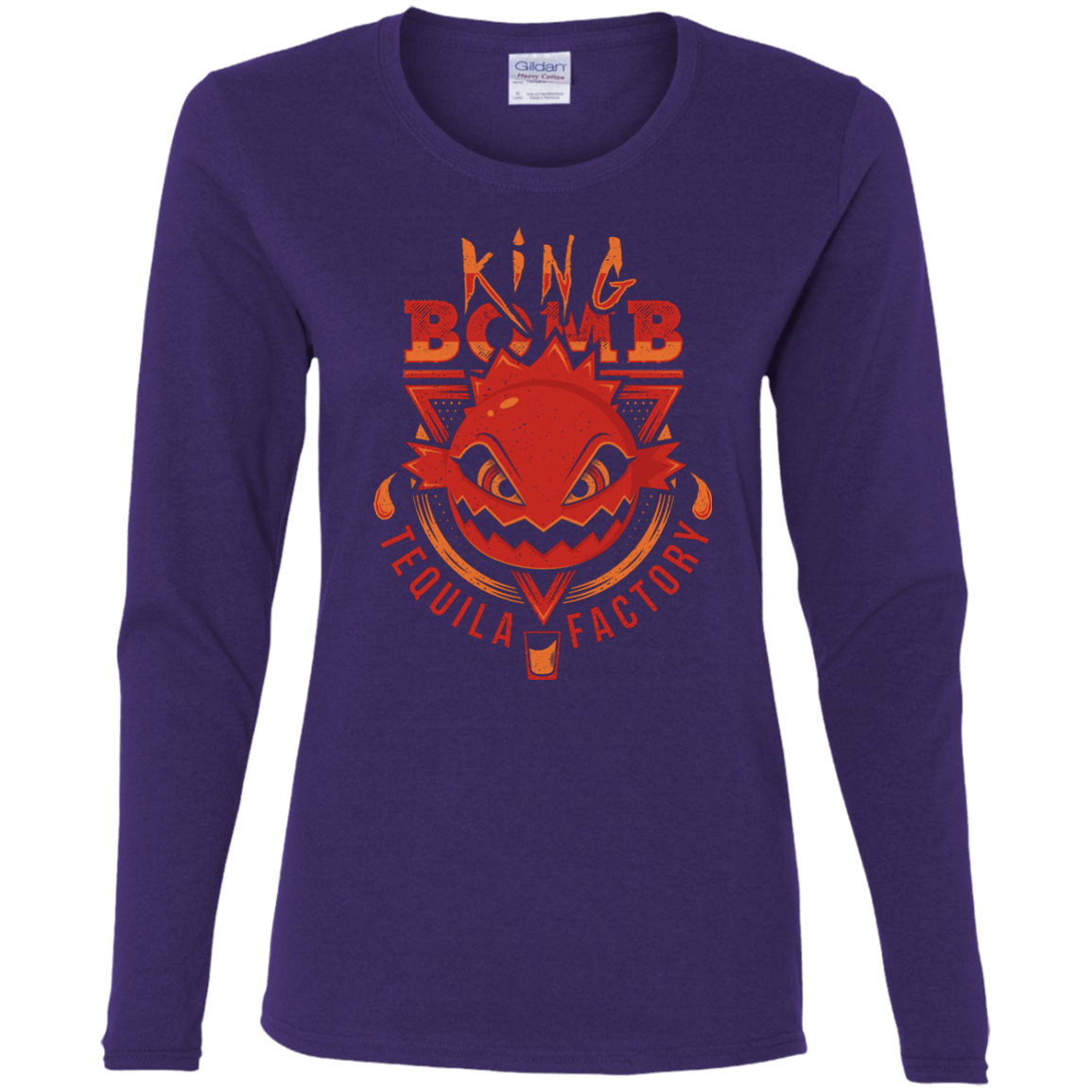 T-Shirts Purple / S King Bomb Tequila Women's Long Sleeve T-Shirt