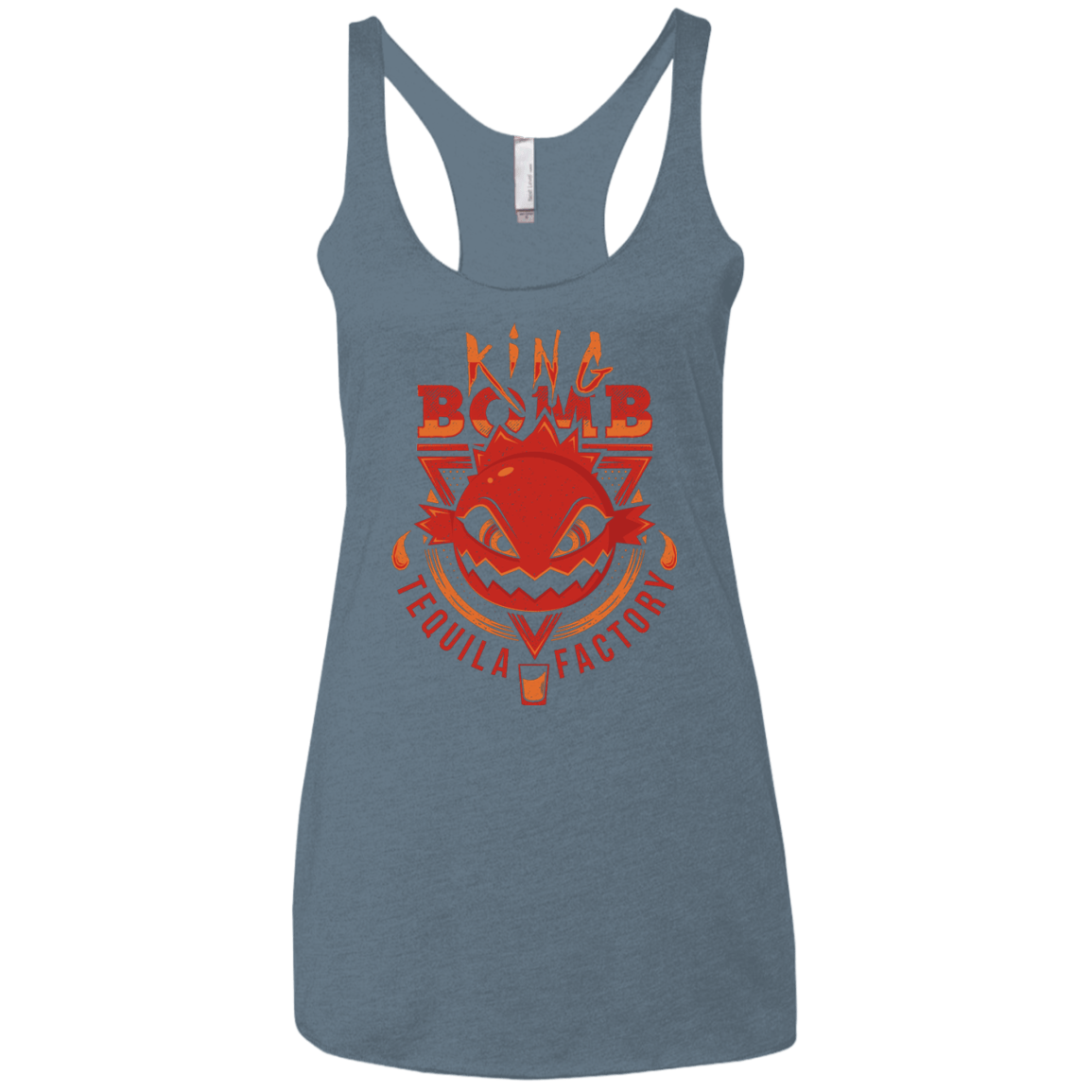 T-Shirts Indigo / X-Small King Bomb Tequila Women's Triblend Racerback Tank