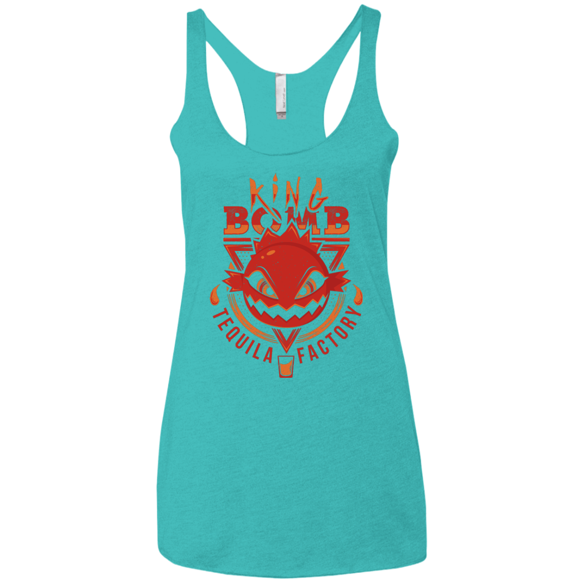 T-Shirts Tahiti Blue / X-Small King Bomb Tequila Women's Triblend Racerback Tank