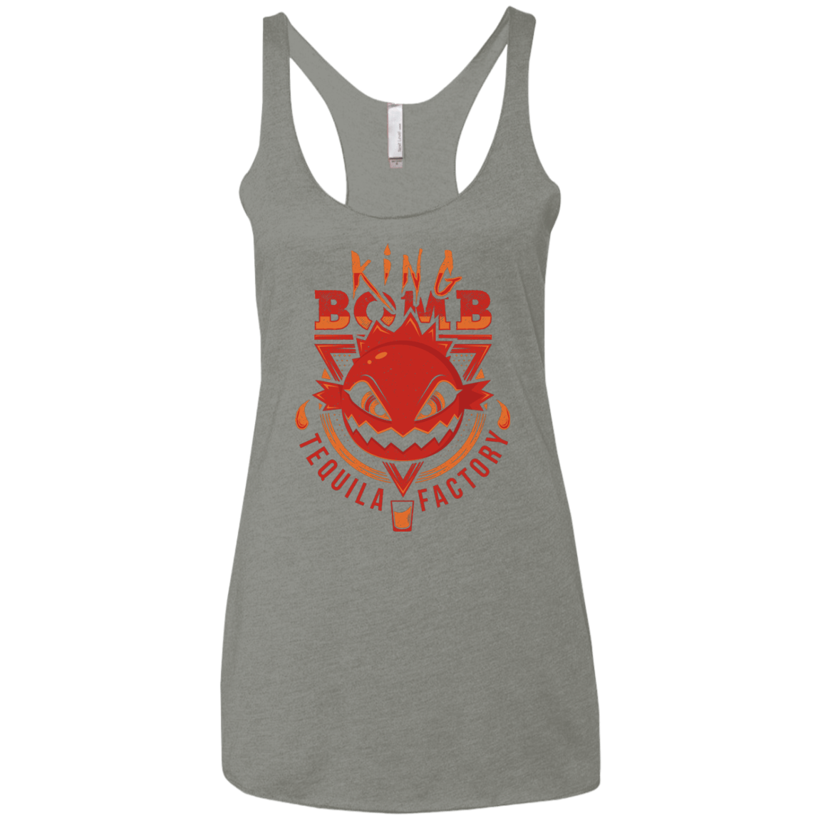 T-Shirts Venetian Grey / X-Small King Bomb Tequila Women's Triblend Racerback Tank