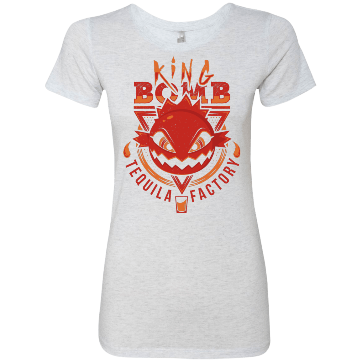 T-Shirts Heather White / S King Bomb Tequila Women's Triblend T-Shirt