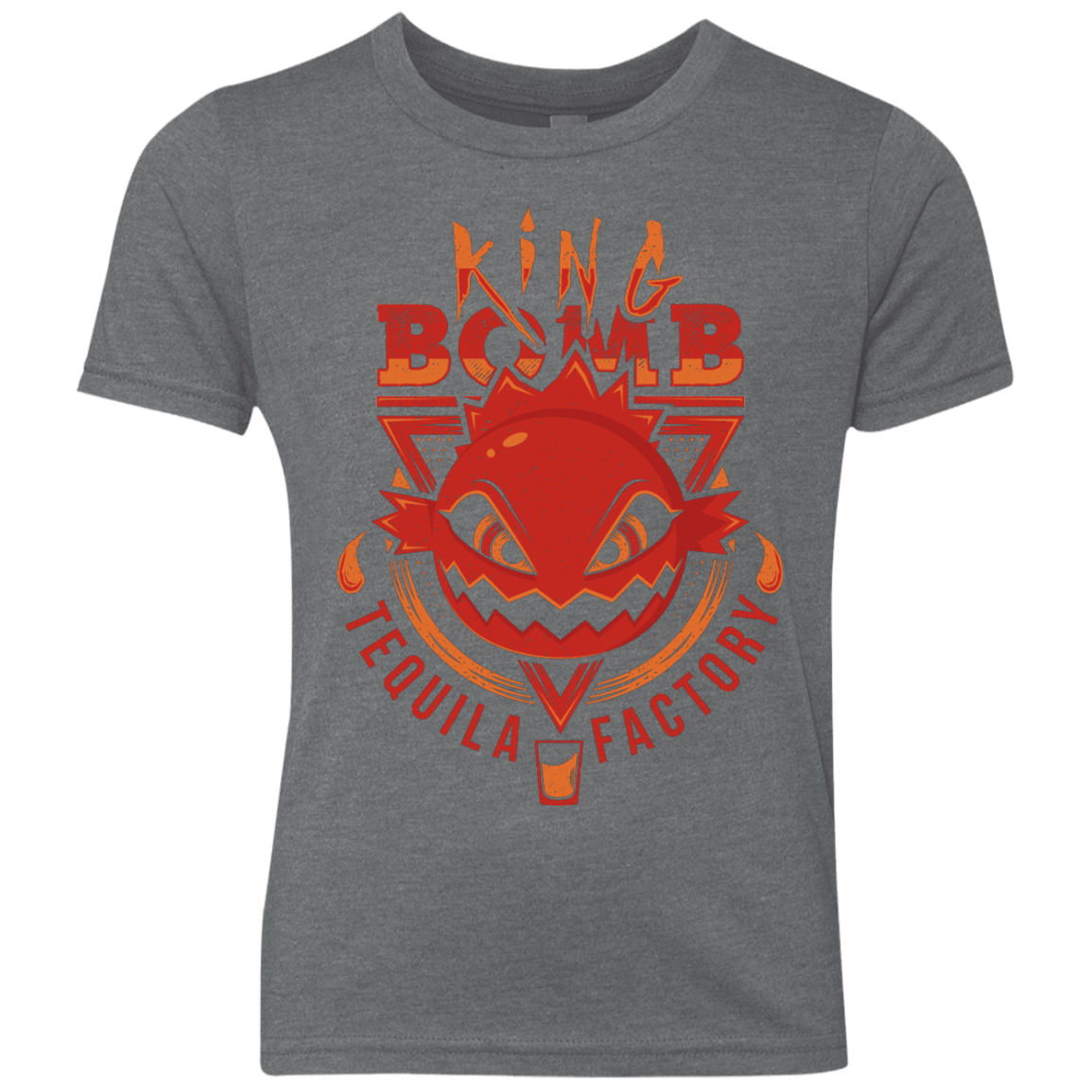 T-Shirts Premium Heather / YXS King Bomb Tequila Youth Triblend T-Shirt